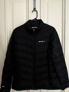 Eddie Bauer Unisex Black Packable Down Jacket